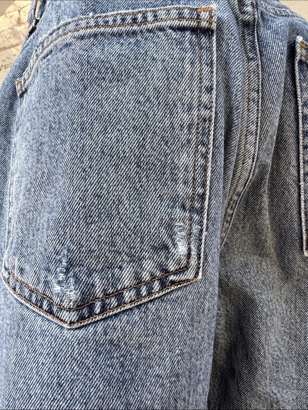 Agolde 90s Pinch Waist High Rise Straight Distressed Jeans Size 25 (estimated) - Picture 10 of 16